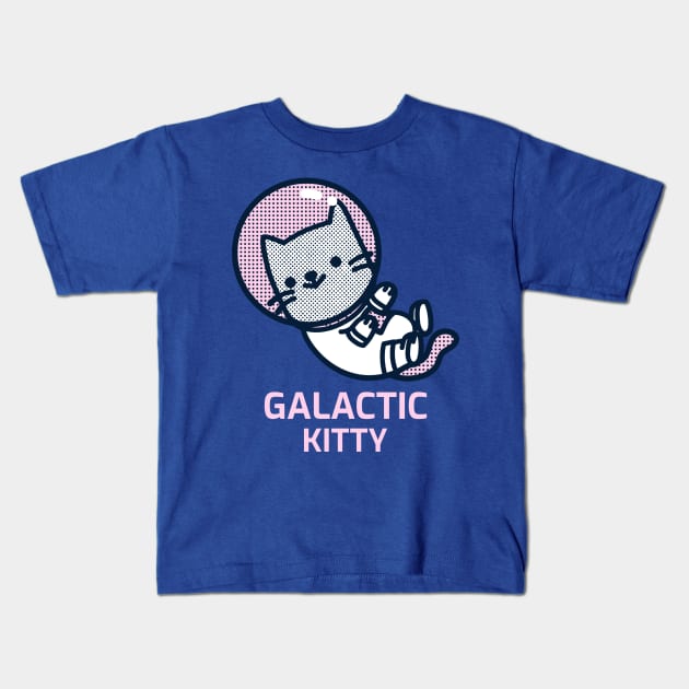 Galactic kitty Kids T-Shirt by Sanworld